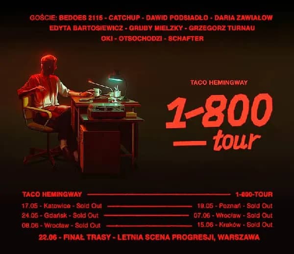 Ile trwa koncert Taco Hemingway? Sprawdź, co musisz wiedzieć!